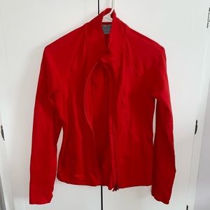 Athleta Orange Track Zip-up Jacket